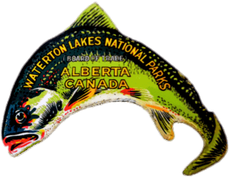 Waterton Lakes National Park Fish Sticker Png - Waterton Lakes National Park (375x360)
