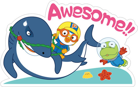 Sticker 2 From Collection «pororo» - Sticker (490x317)