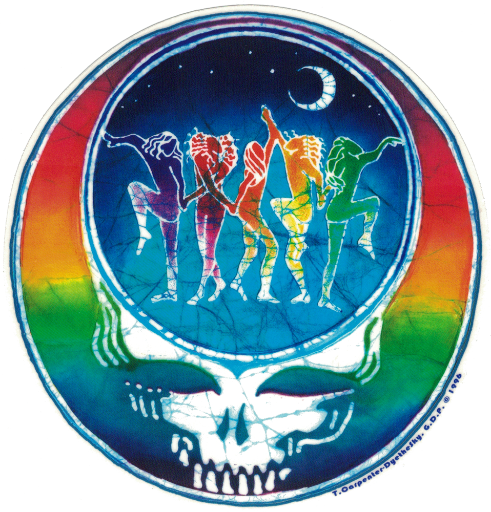 Grateful Dead Dance Your Face - Grateful Dead Window Decals (958x1000)