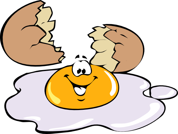 Fried Egg Clip Art - Fried Egg (600x453)
