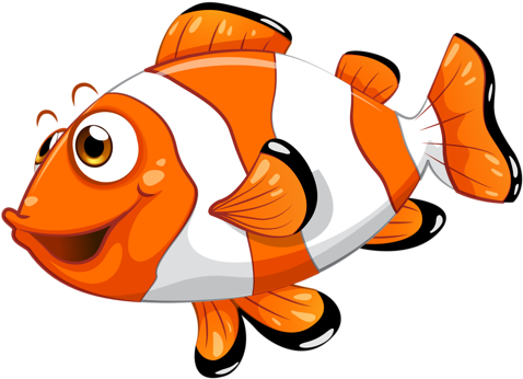 Sea Fish, Ocean Animals And Shellfish Cartoon Seamless - Cartoon Sea Animals Png (500x383)