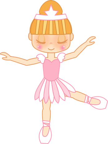 Pin Ballet Girl Clip Art - Doll (348x461)