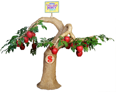 Who Says Money Doesn't Grow On Trees - Christmas Tree (400x317)