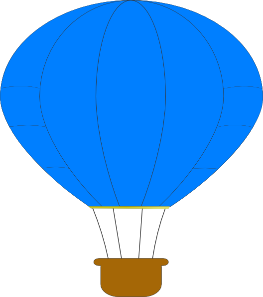 Blue Hot Air Balloon Svg Clip Arts 528 X 595 Px - Blue Hot Air Balloon Svg Clip Arts 528 X 595 Px (528x595)