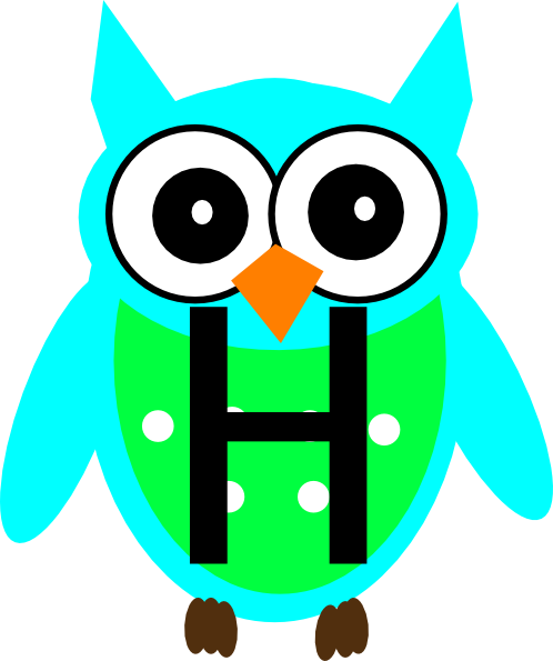 Green Owl Clip Art (498x595)