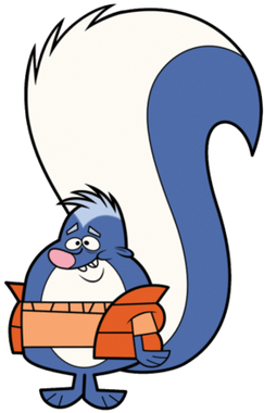 Scaredy Squirrel Character Dave The Skunk - Scaredy Squirrel (400x400)