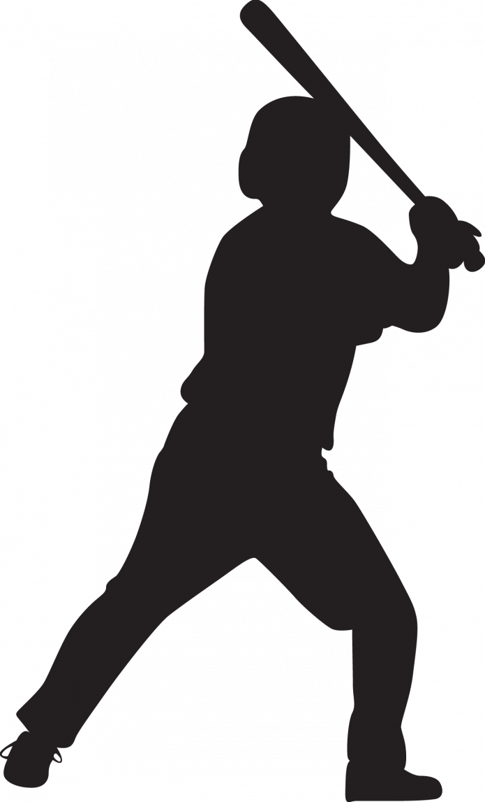 Baseball - Baseball Player Clipart (695x1147)