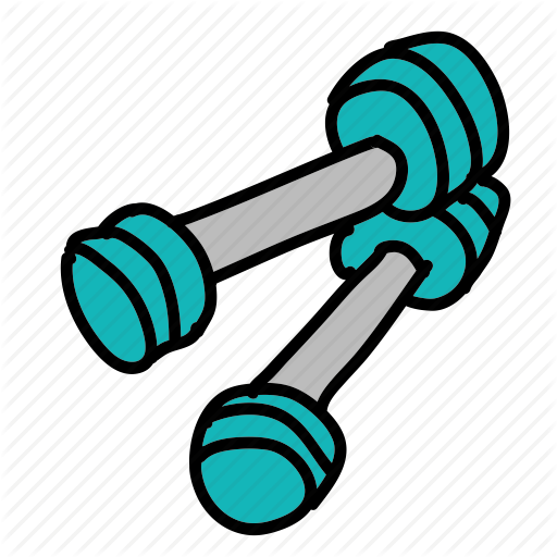 Dumbbell Clipart Dumbbell Clip Art - 啞鈴 手繪 (512x512)