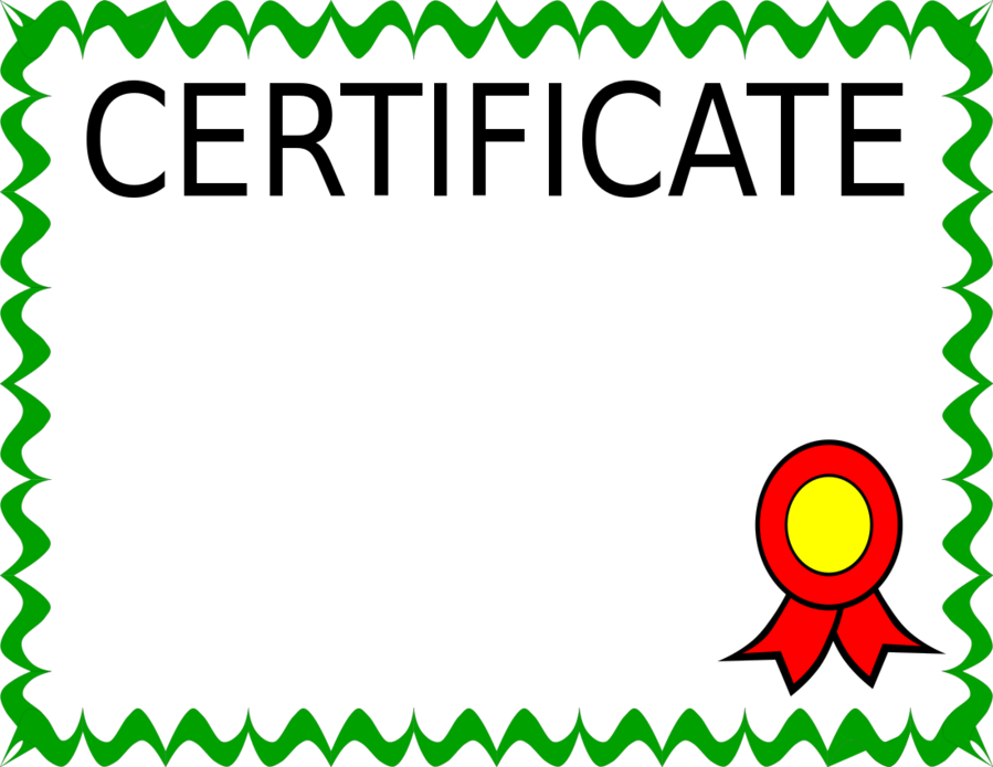 Blank Certificate Clip Art Clipart Clip Art - Baseline Exam Paper Of English Std 6 (899x695)