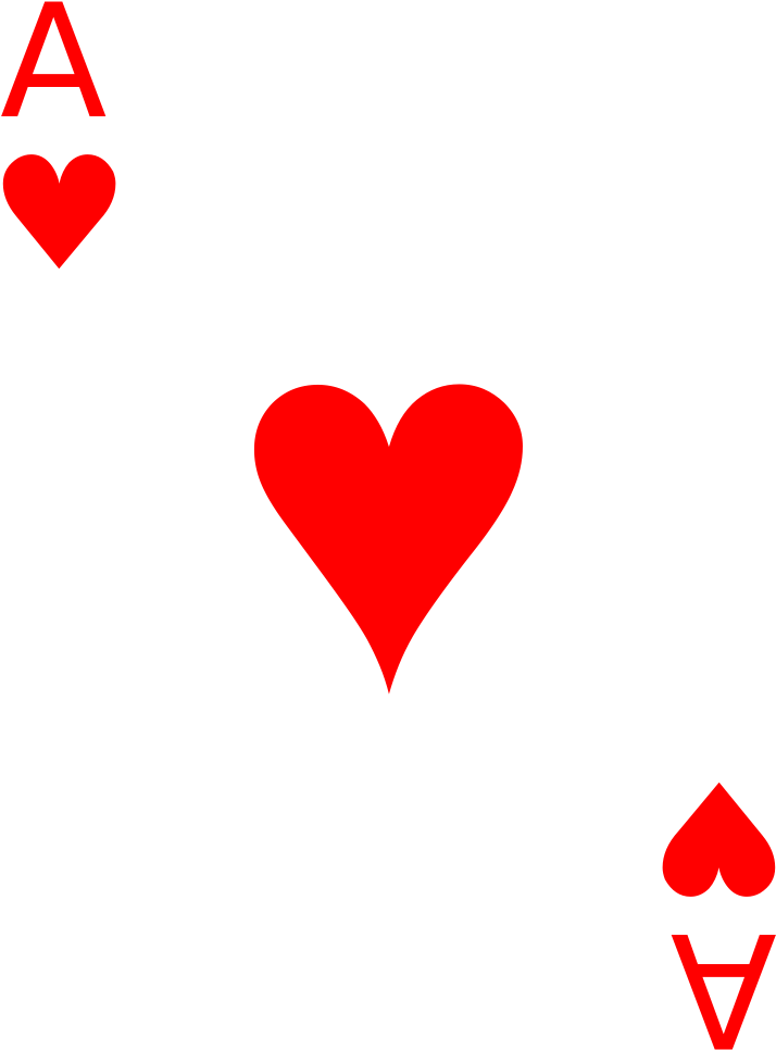 Cards A Heart - Ace Of Spades Real (747x1046)