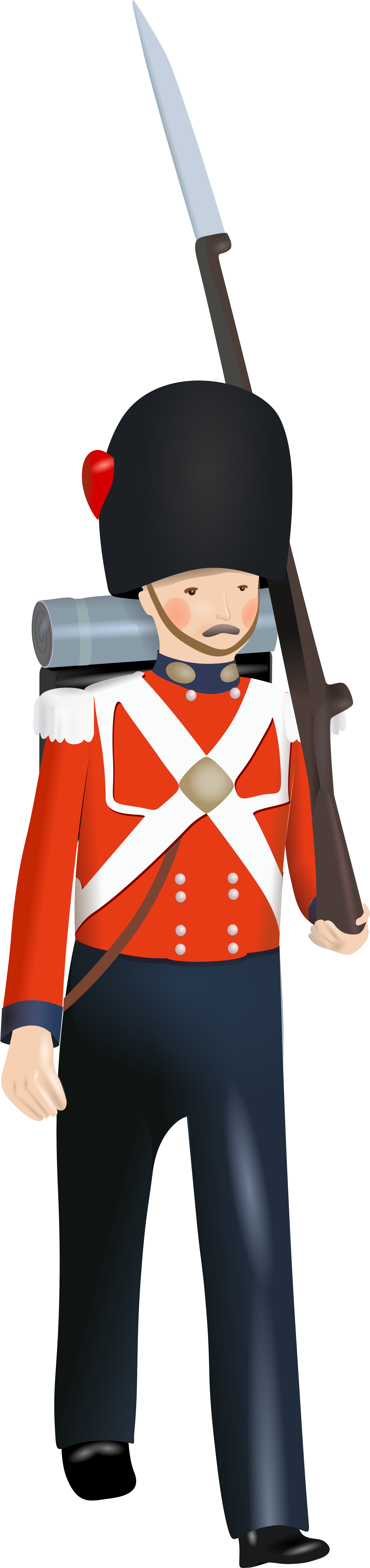 Open - English Soldier Png (2000x7556)
