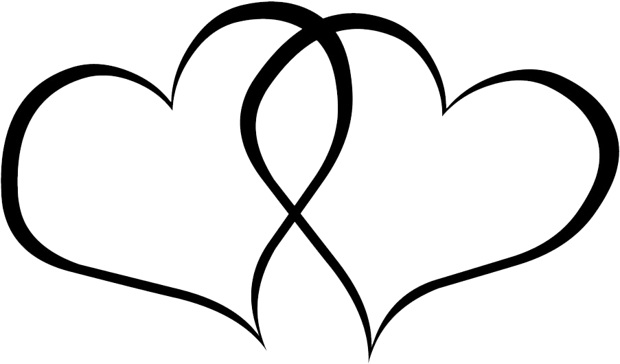 19 Free Wedding Image Free Download Hearts Huge Freebie - Clip Art Hearts Black And White (1024x640)