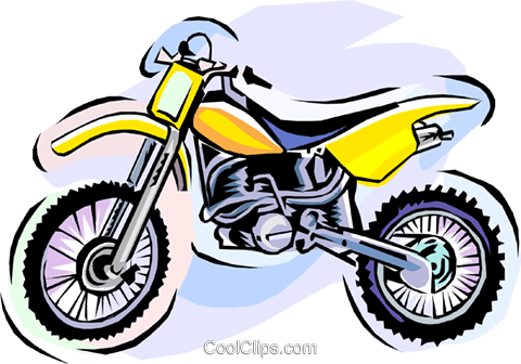 Dirt Bike, Motorcycle Royalty Free Vector Clip Art - Motorcycle (480x336)
