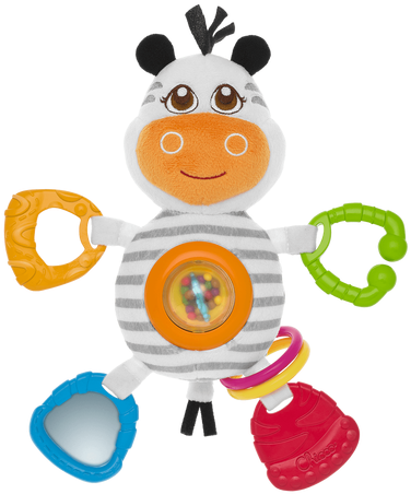 Zebra Tactile Rattle - Chicco Mrs.zebra (500x500)