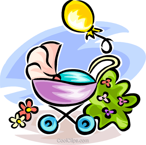 Baby Carriage/stroller Royalty Free Vector Clip Art - Clip Art (480x476)