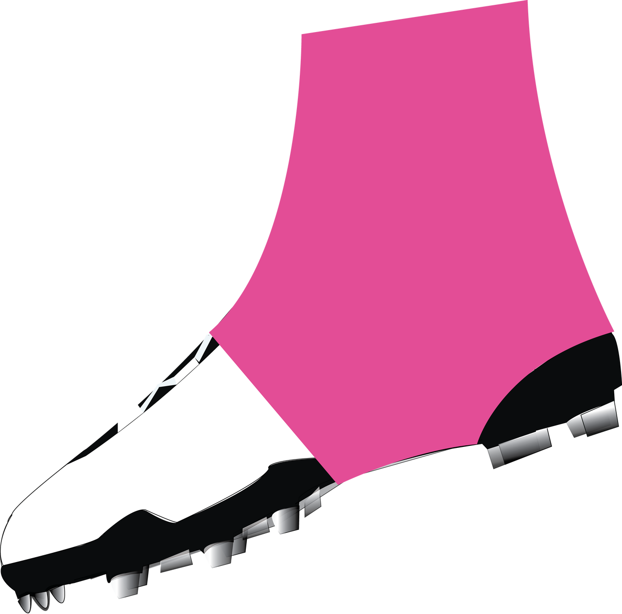 Breast Cancer Awareness Spats - Custom Football Spats (1280x1264)