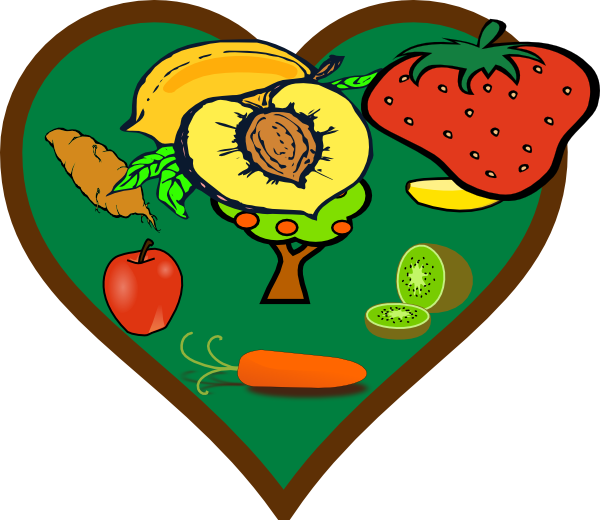 Fruit Heart Clipart Png For Web - Clip Art (600x520)