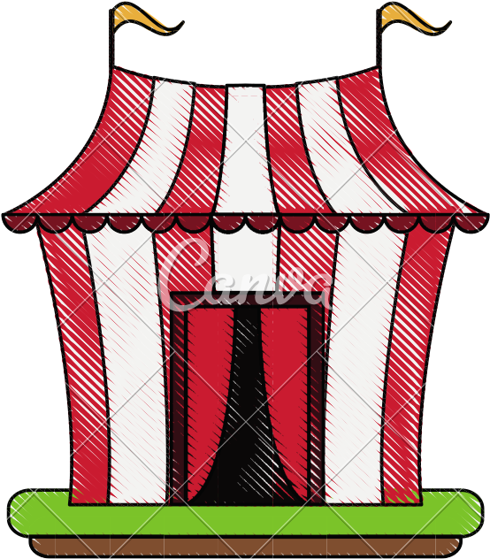 Circus Carnival Tent - Circus (800x800)