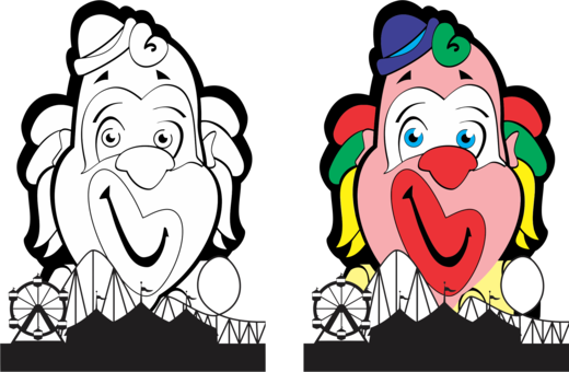 Clown Circus Carnival Humour Juggling - Free Clip Art (520x340)
