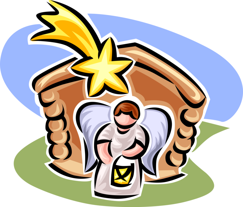 Vector Illustration Of Festive Season Christmas Nativity - Vector Illustration Of Festive Season Christmas Nativity (820x700)