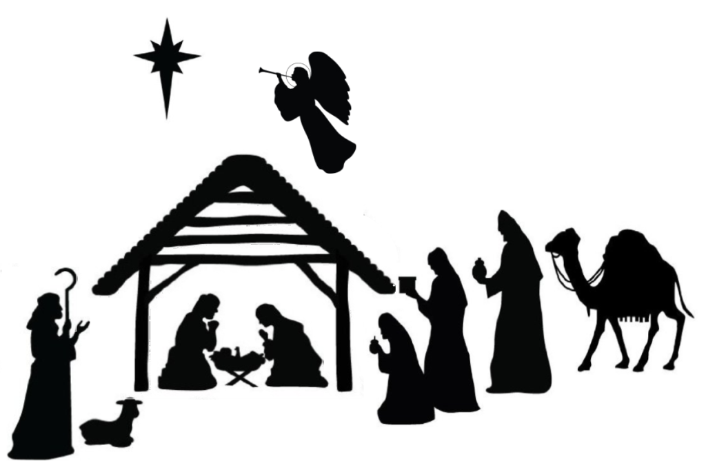 Epiphany Jan 3 1024x - Nativity Scene Silhouette Stickers (1024x669)