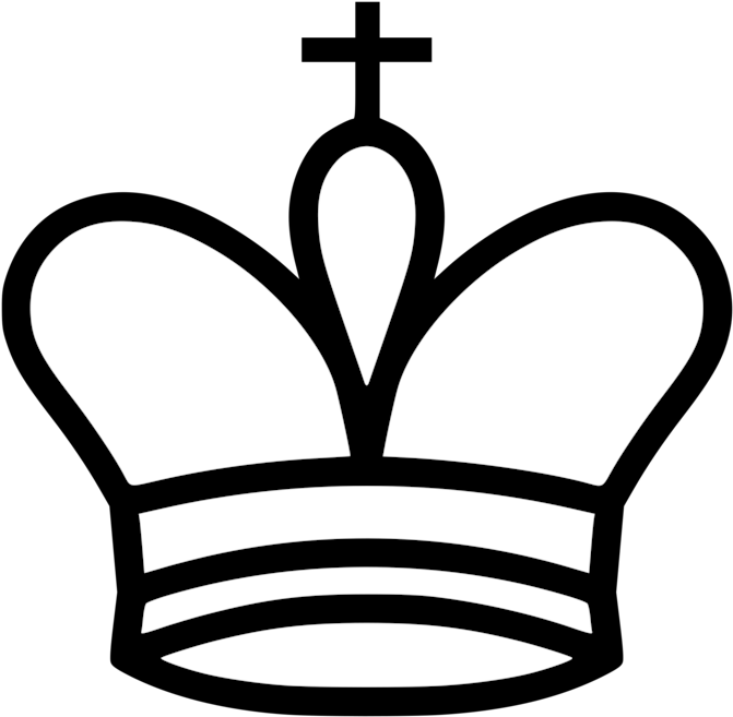 Clip Freeuse Chess Clipart Black And White - Clip Art Chess King (750x750)