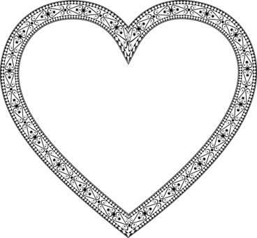 Borders And Frames Computer Icons Heart Clip Art For - Heart Clipart Fancy (368x340)
