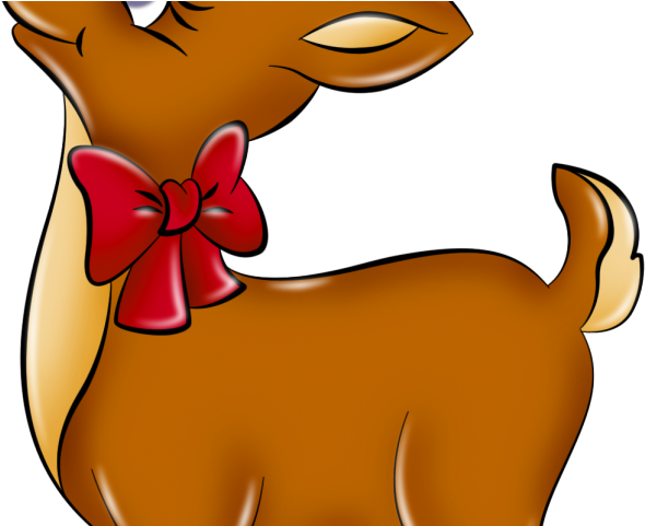 Reindeer Clipart Modern - Renne Du Pere Noel (640x480)