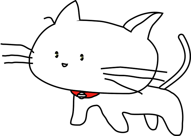 Cat Pet Animal Cute Cat Cat Cat Cat C - Clipart Of Cats Black And White (671x480)