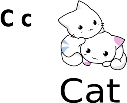Cat Computer Icons Line Art Drawing Black And White - Two Adorable Baby Kittens Cuddle Together Silver Finish (819x340)