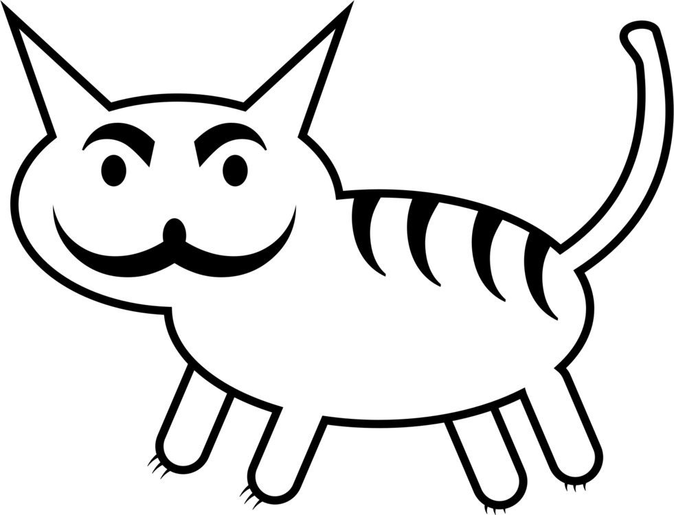 Whiskers Kitten Domestic Short-haired Cat Tail - Cat (981x750)