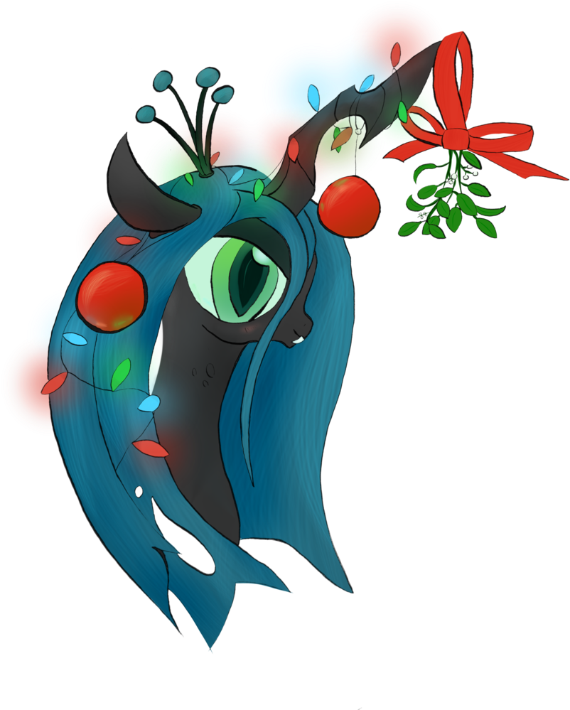 Welkin-draws, Christmas Lights, Christmas Ornament, - Queen Chrysalis (843x1024)