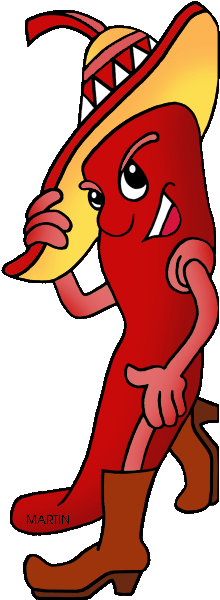 New Mexico Clipart - Clip Art Chilli Peppers (252x636)