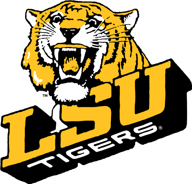 Lsu Tigers Iron Ons - Lsu Logo 1980 (750x930)