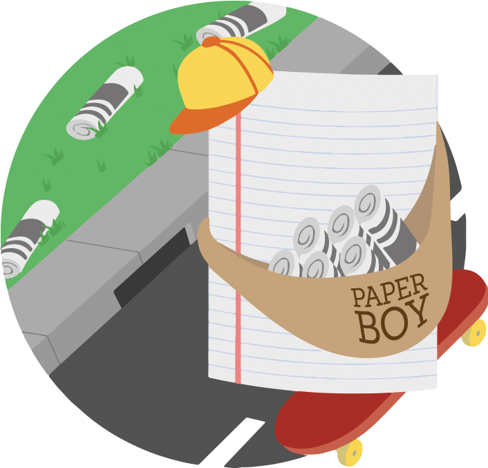 Paper Boy- Capture 10 Rock Paper Scissors Munzees - Illustration (720x720)