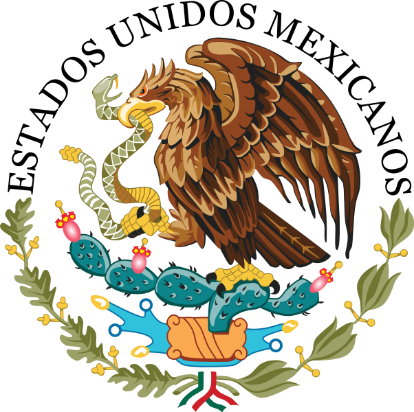 Seal Of The Government Of Mexico - Escudo Estados Unidos Mexicanos (602x600)