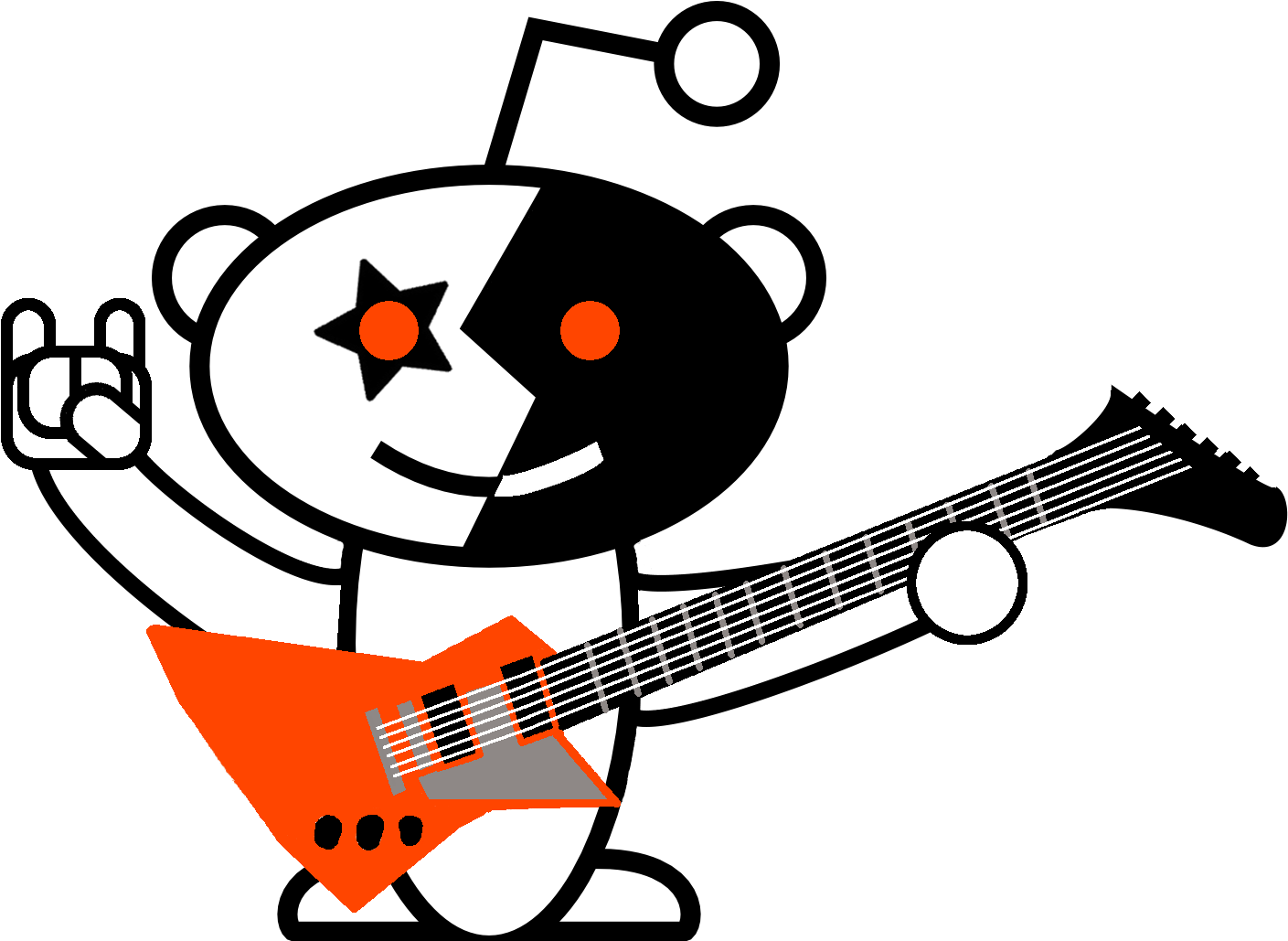This Rock 'n Roll Alien Is Going To Melt Your Face - /r/iama (1452x1039)