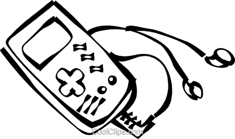 Hand Held Television Set Royalty Free Vector Clip Art - Hand Held Television Set Royalty Free Vector Clip Art (480x284)