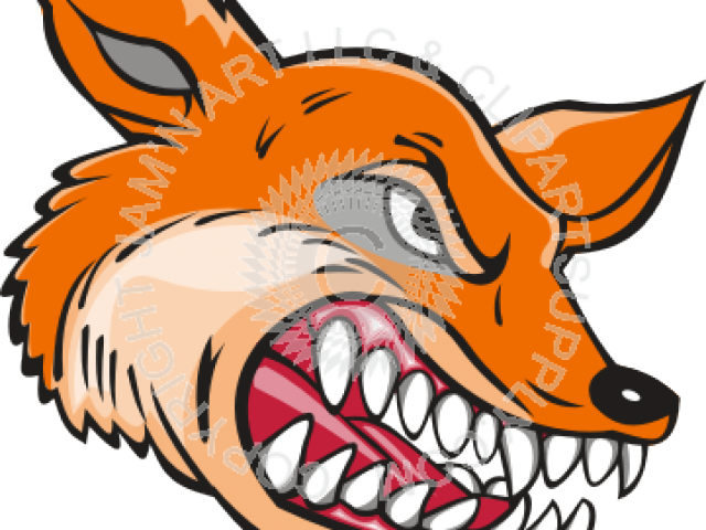 Teeth Clipart Fox - Mean Fox (640x480)