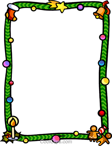 Christmas Themed Frame Royalty Free Vector Clip Art - Rahmen Weihnachten Clipart (367x480)