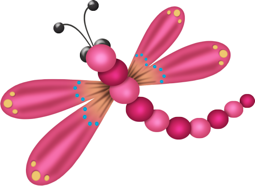 Bugs °• - ‿✿ - Dragonfly (520x380)