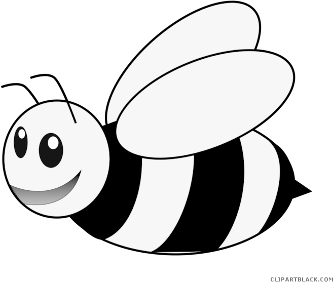 Busy Animal Free Black White Images Clipartblack - Clip Art Of Bumble Bees (700x588)
