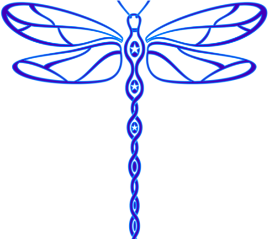 Dragonfly Clipart Blue Dragonfly - Transparent Background Dragonfly Clipart (640x480)
