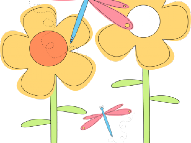 Dragonfly Clipart Spring - May Newsletter Template Preschool (640x480)