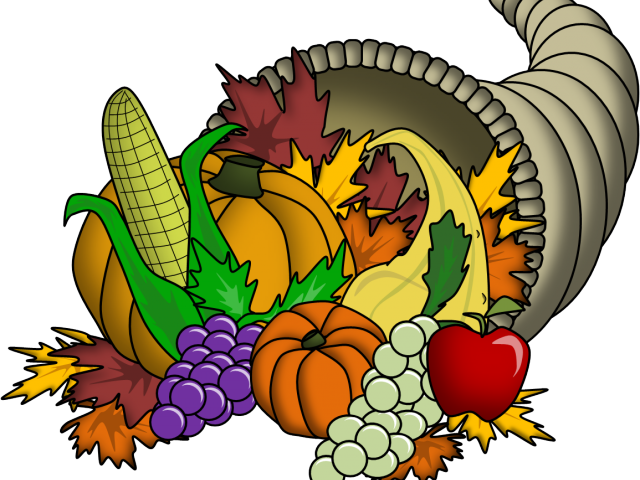 Thanks Giving Clipart - Cornucopia Clipart Png (640x480)