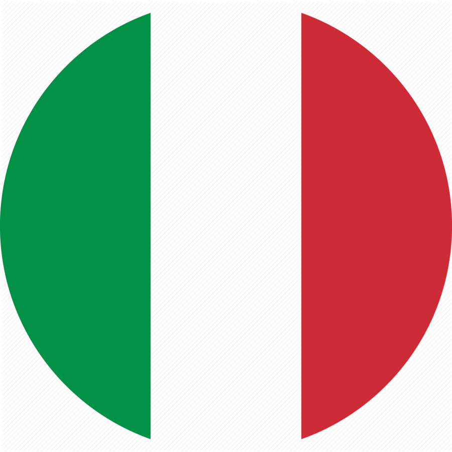 Download Italian Flag Circle Png Clipart Flag Of Italy - Italy Flag Icon Flat (900x900)