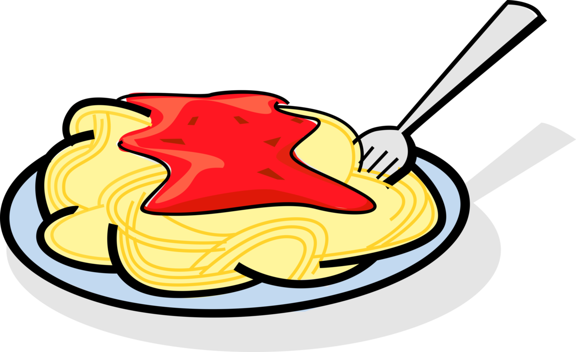 Pasta Clipart Spaghetti Fork - Transparent Background Spaghetti Clipart (1145x700)