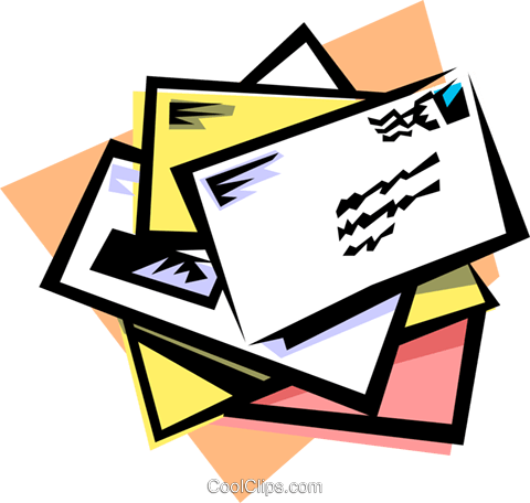 Letters Royalty Free Vector Clip Art Illustration - Letters Mail Clip Art (480x456)