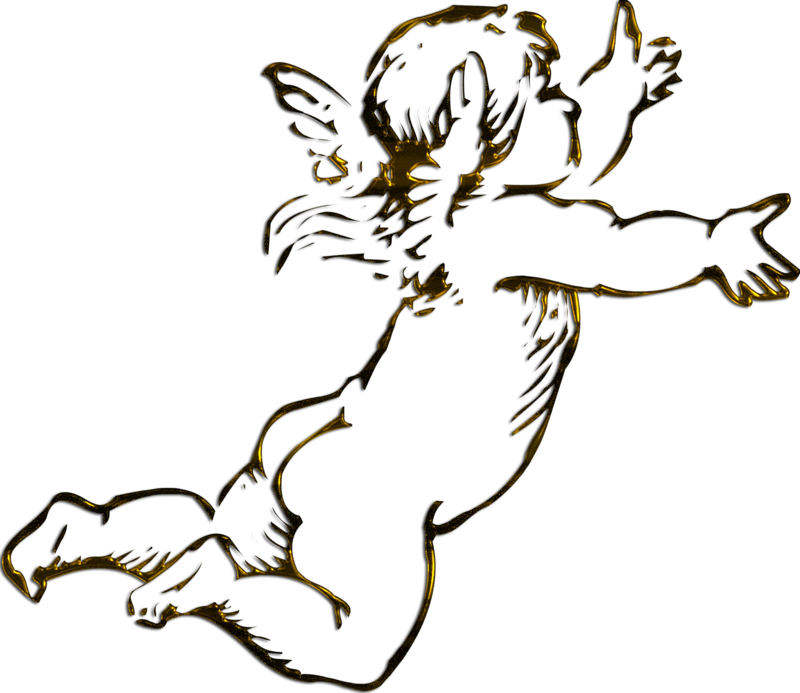Free Cherubs Clip Art - Drawings Of Baby Angels (800x693)