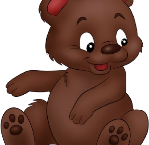 Brown Bear Clipart Cute Baby - Animated Cute Baby Bear (640x480)